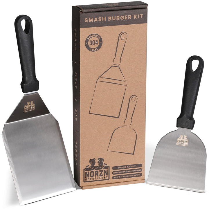 Grillspachtel Edelstahl 304 Set – Plancha Zubehör inkl. Plancha Spachtel und Grill Schaber. Grill Sp
