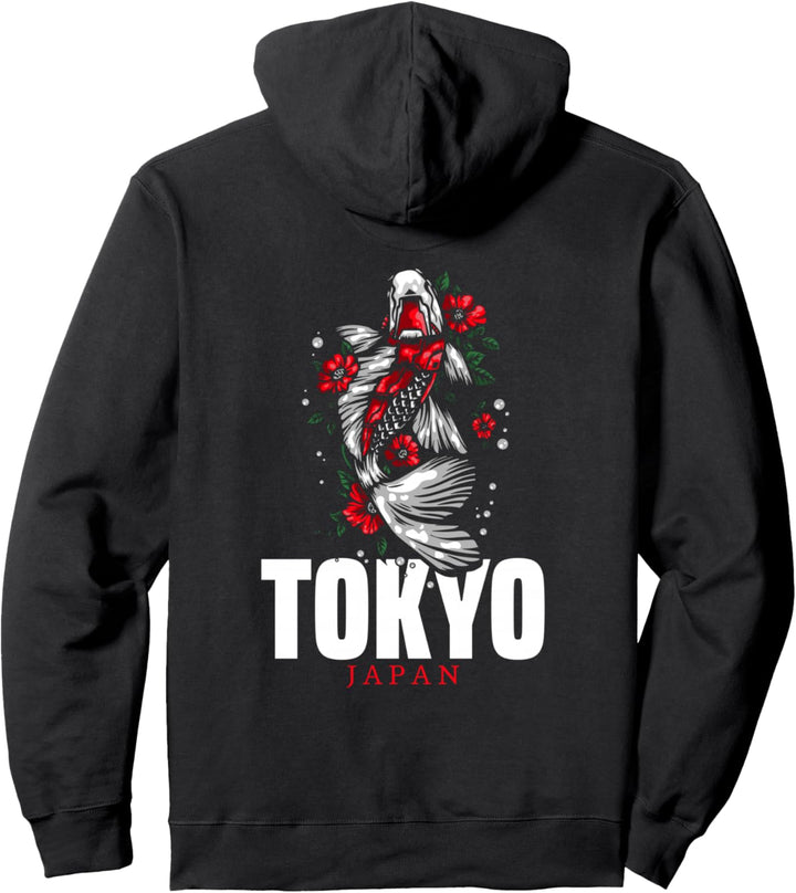 Japanische Nishikigoi Koifisch-Karpfen Tokio Japan Pullover Hoodie
