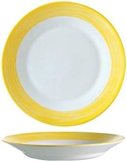 Arcoroc Brush Yellow Restaurant Teller tief 22,5cm, 6 Stück