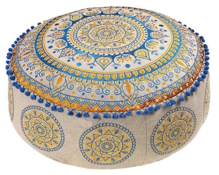 Mandala Life ART Böhmischer Hocker Osmanische Abdeckung -60x20 cm - Luxus-Hocker mit handwerklichem