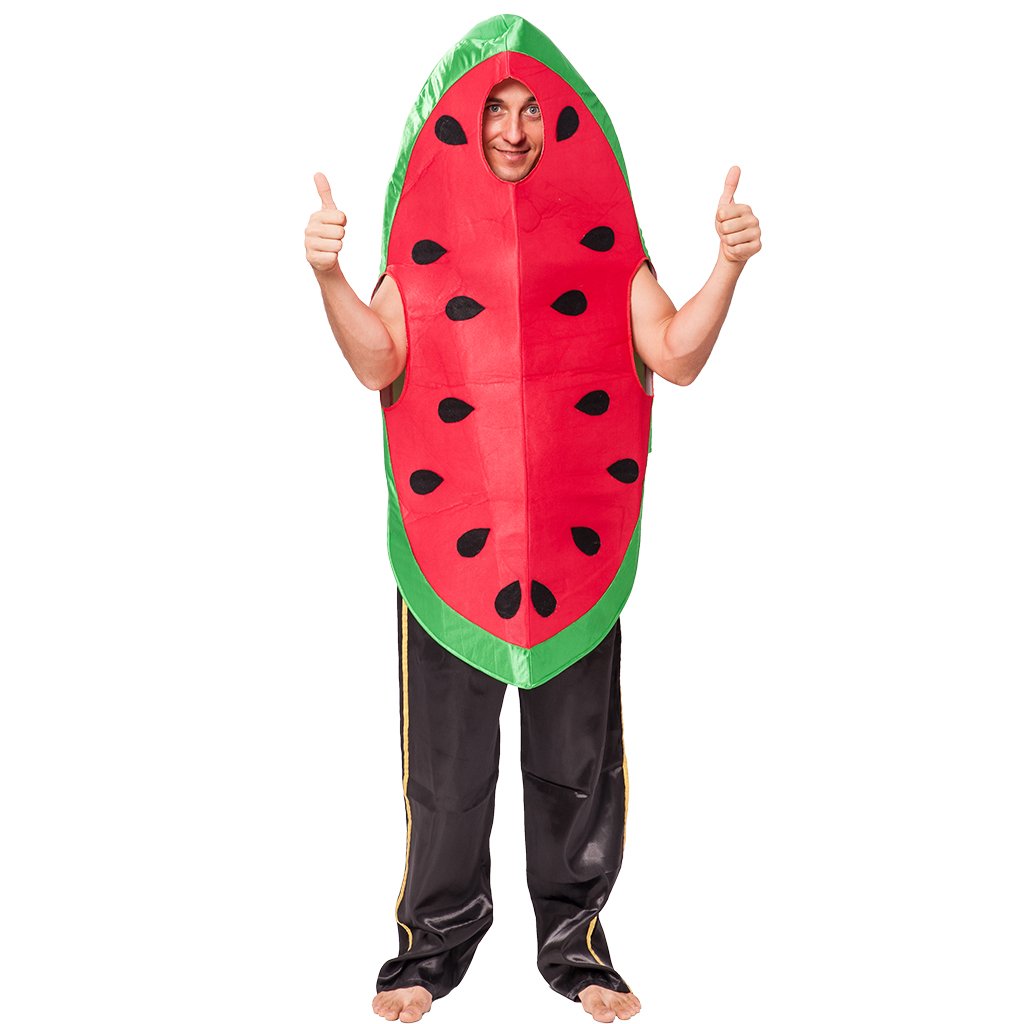 EraSpooky Unisex Essen Lebensmittel Obst Wassermelone Kostüm Faschingskostüme Einteiler Halloween Pa