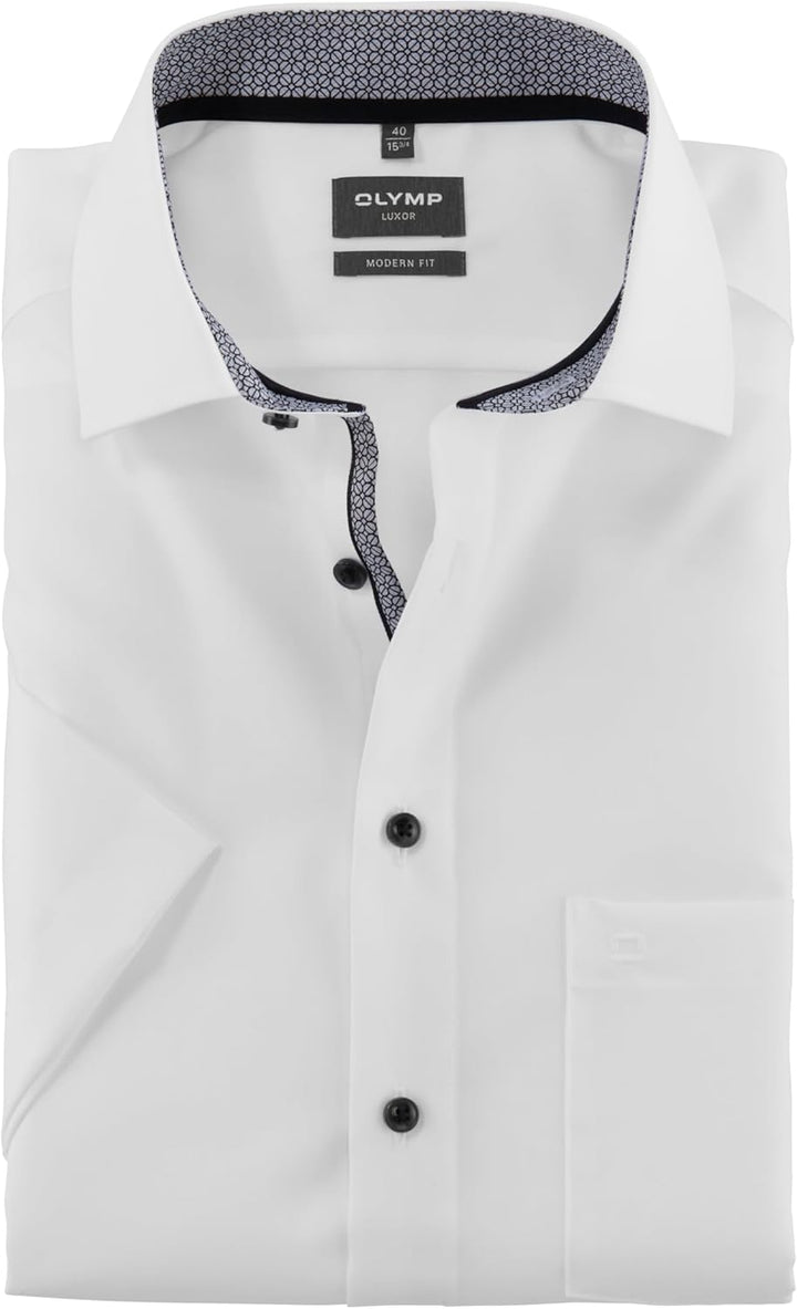 OLYMP Herren Oberhemd Langarm Level Five 24/Seven,Single Jersey,462 Level-5-Jerseyshirt-03,18 New Yo