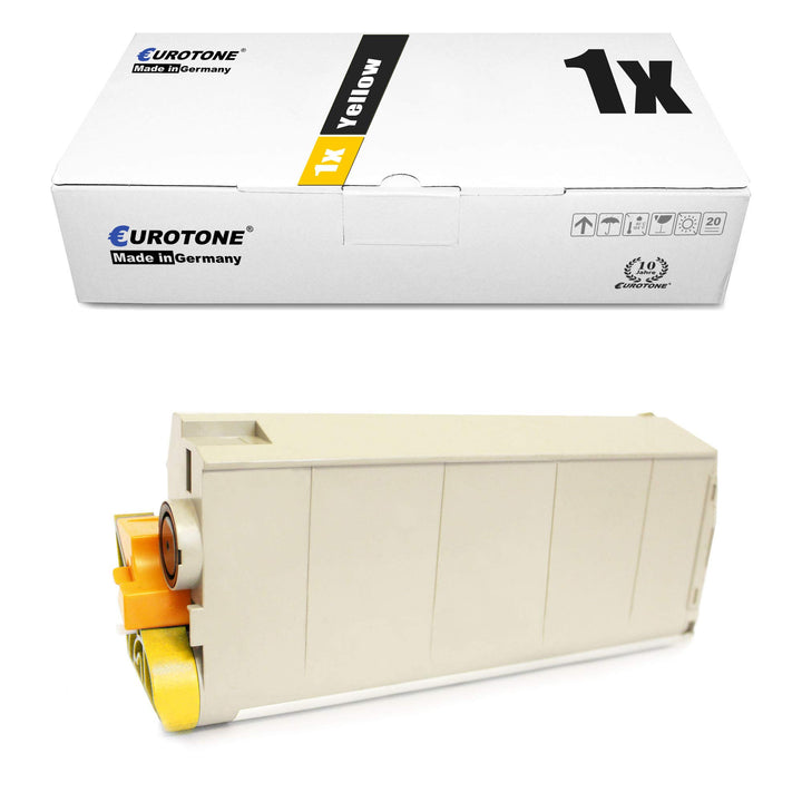 1x Müller Printware Toner für Oki C 710 711 CDTN DM DN WT N DTN ersetzt 43866105 1x Yellow, 1x Yello