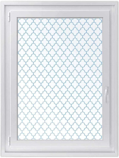 Fensterdeko I Sichtschutz Fenster-Sticker Selbsthaftend I Dekofolie für Bad, Küche, Kinderzimmer - W