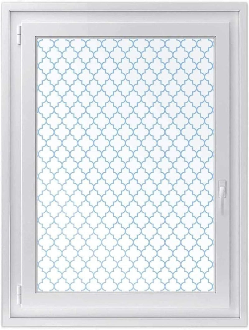 Fensterdeko I Sichtschutz Fenster-Sticker Selbsthaftend I Dekofolie für Bad, Küche, Kinderzimmer - W