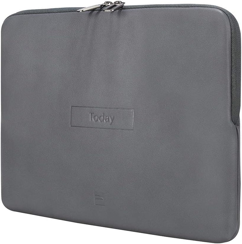 Tucano Today Notebook Sleeve mit Memory Foam 13-14 Zoll, grau Laptop 14" Grau, Laptop 14" Grau