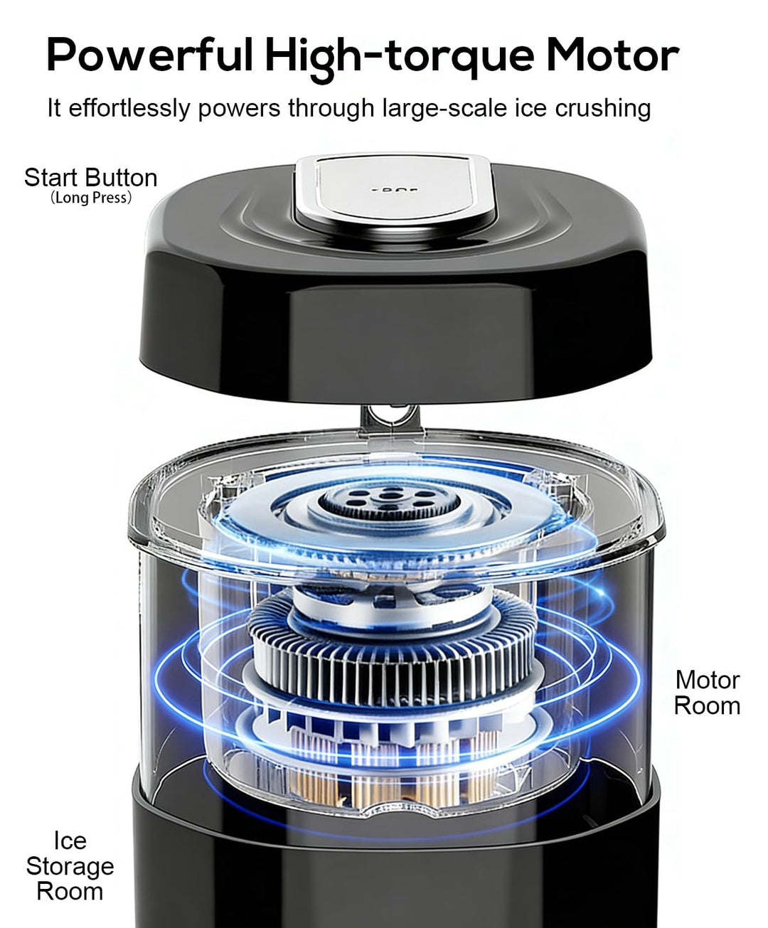 Slushy Maker Ice Shaver, ice crusher, slush-ijsmachine, Elektrische crushed ice maker is geschikt vo
