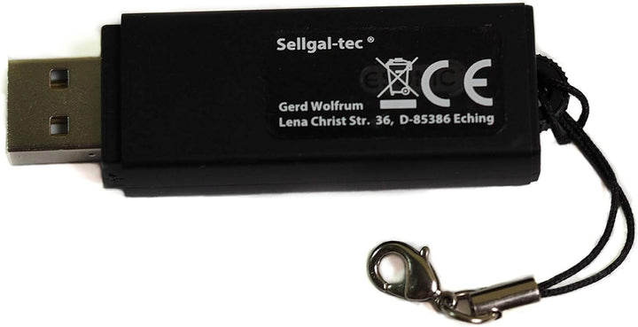 sellgal-tec ® MQ-U350DE V106 anthrazit - Diktiergerät mit Aufnahmeaktivierung durch Geräusche oder D