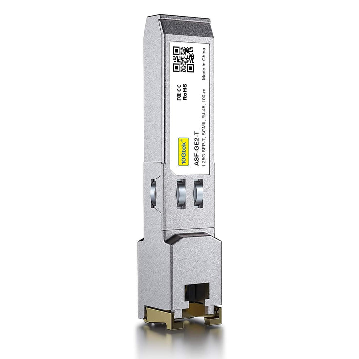 10Gtek 10/100/1000Base-T SFP RJ45 Modul, Auto-Negotiation Kupfer Mini-Gbic Transceiver Kompatibel fü