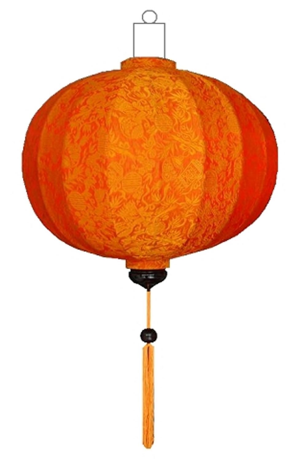 Lampionsenzo Asiatische Laterne Lampion Rund Orange by