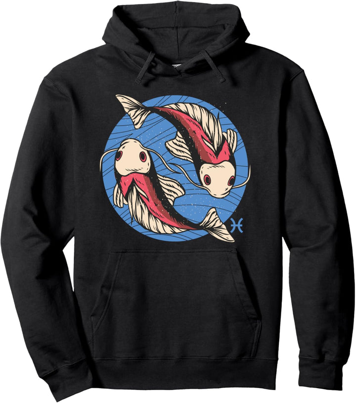 Fische Tierkreiszeichen Horoskop Astrologie Fisch Symbol Pullover Hoodie