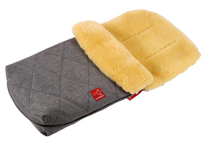 Lammfell Fusssack Natura, anthracite melange 1 Stück (1er Pack) Anthracite Melange, 1 Stück (1er Pac