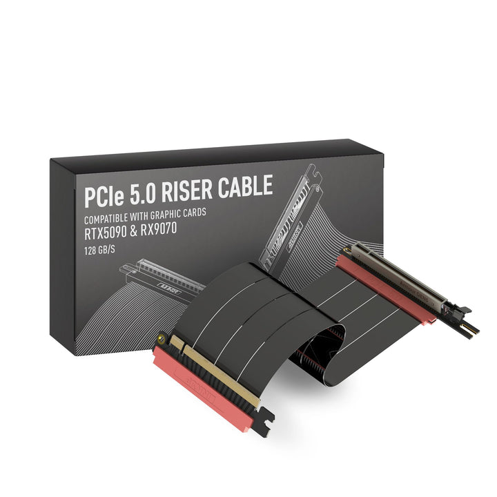 LINKUP - AVA5 Armour PCIE 5.0 Riser-Kabel | RTX5090 RX9070 GPU Bereit | x16 128GB/s | Fractal Design
