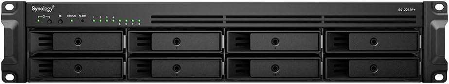 Synology RS1221RP+(32G) RAM 8-Bay 64TB Bundle mit 8X 8TB Seagate IronWolf 64TB RS1221RP+(32G), 64TB