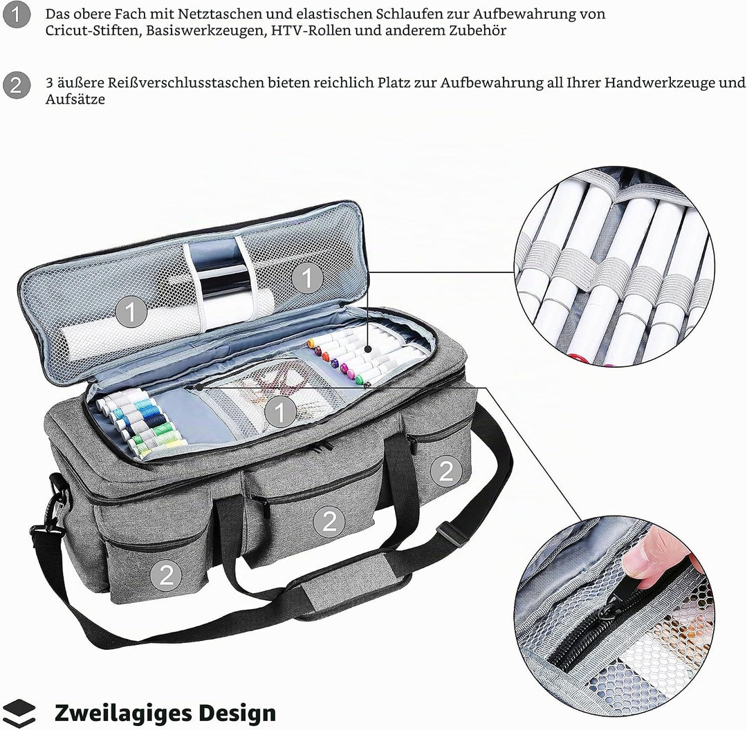 ProCase Tasche für Cricut Maker 3 Explore 3 Explore Air 2/Air Silhouette Cameo 4/3 Plotter Bag Robus