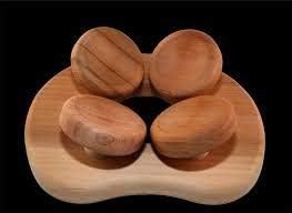 SudoreWell® Sauna Kopfstütze mit 4-Punkt Kopfauflage aus Red Cedar Holz Kopfstütze 4-Punkt aus Red C