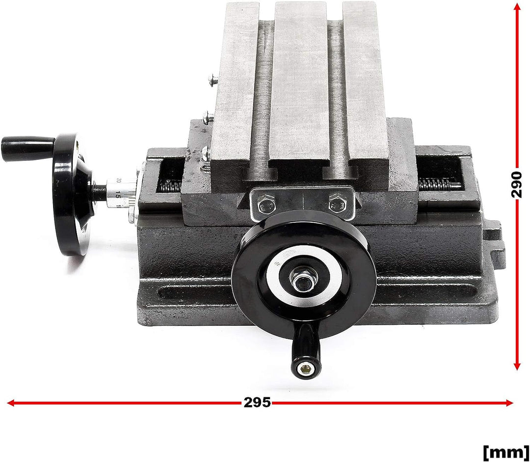 2-Achsen Kreuztisch 170x85mm Frästisch Koordinatentisch Bohrtisch