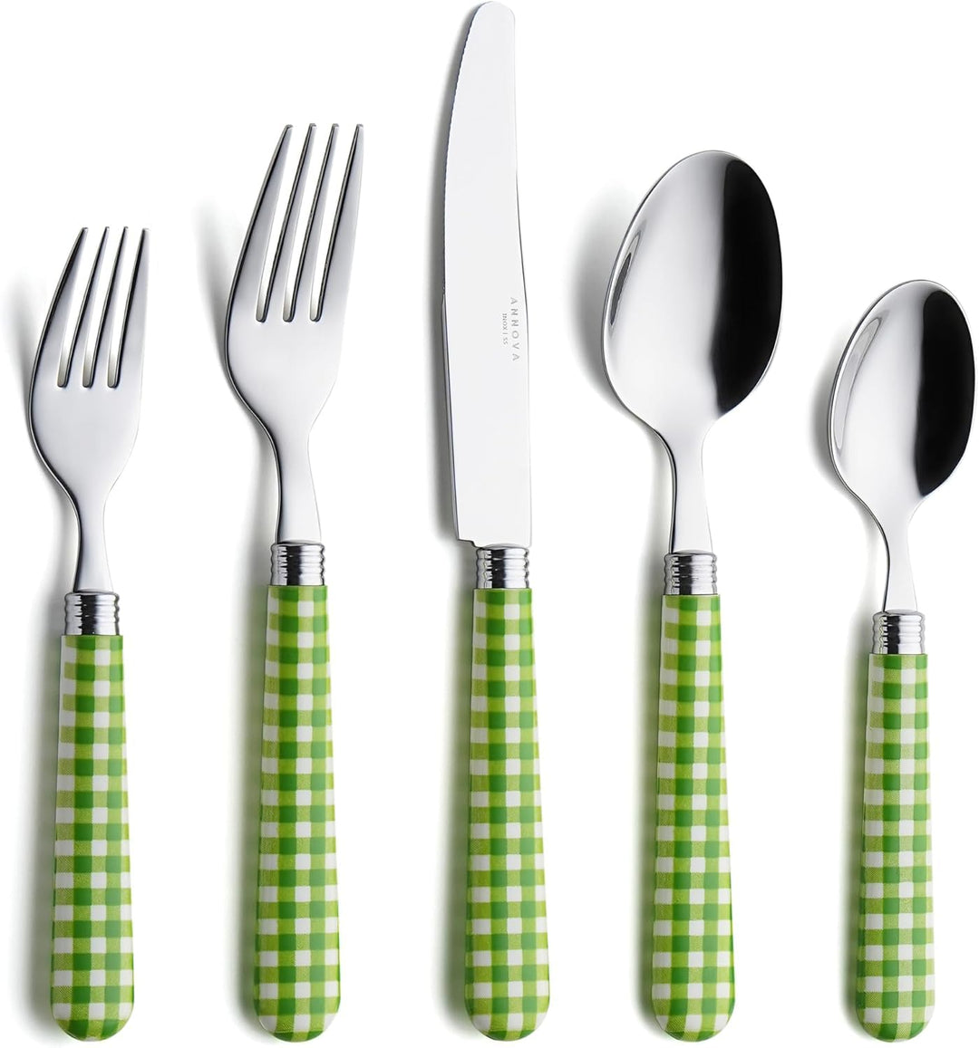 ANNOVA Besteckset, 20-teilig, Griff aus Edelstahl - 4 x Tafelmesser; 4 x Tafelgabeln; 4 x Salatgabel