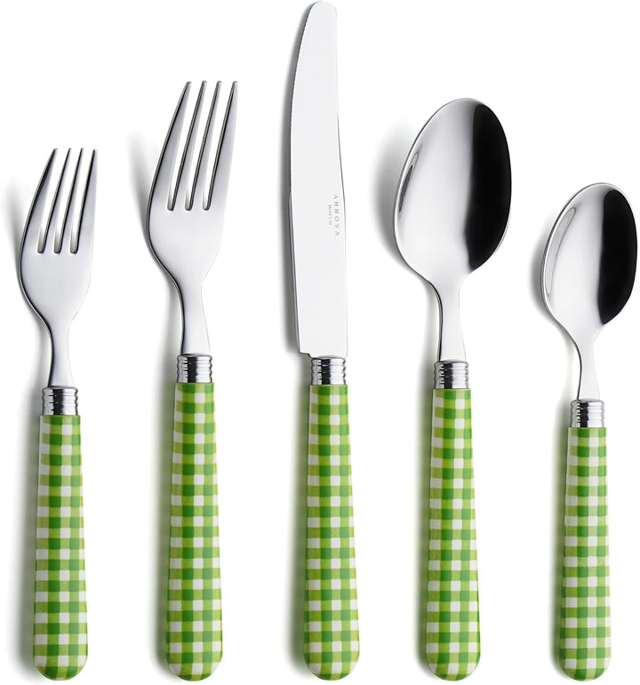 ANNOVA Besteckset, 20-teilig, Griff aus Edelstahl - 4 x Tafelmesser; 4 x Tafelgabeln; 4 x Salatgabel