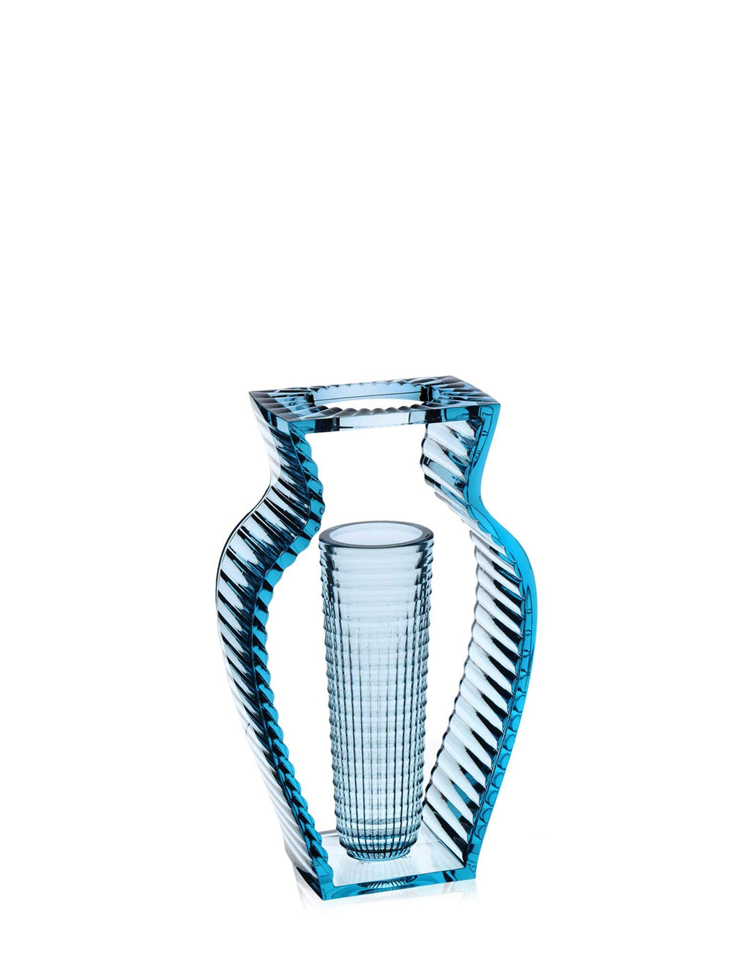 Kartell I Shine, Vasen, Blau Blau Transparent, Blau Transparent