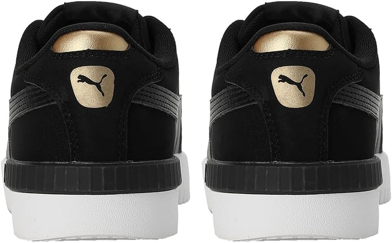 PUMA Damen Jada Renew Nubuck Sneaker 38.5 EU Puma Black Puma Gold Puma White, 38.5 EU Puma Black Pum