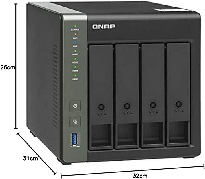 QNAP TS-431X3-4G Enclosure NAS (mit 10GbE) Enclosure, NAS (mit 10GbE) Enclosure