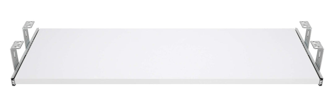 FIX&EASY Tastaturauszug mit Tastaturablage 600X300mm weiss Dekor, Auszugschienen verzinkt 300mm mit
