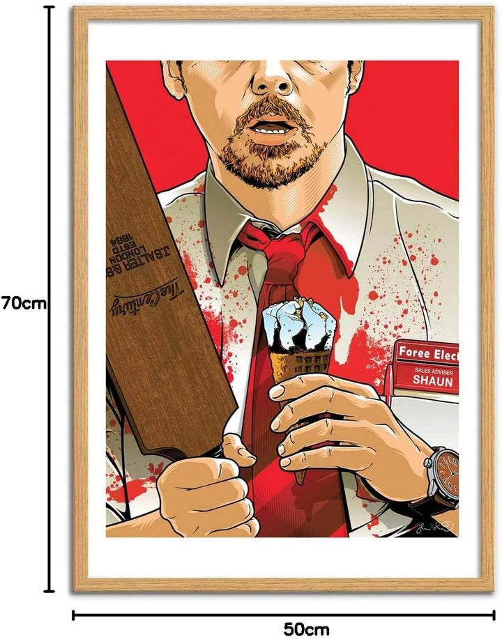 Wall Editions Art-Poster - Shaun of The Dead - Joshua Budich