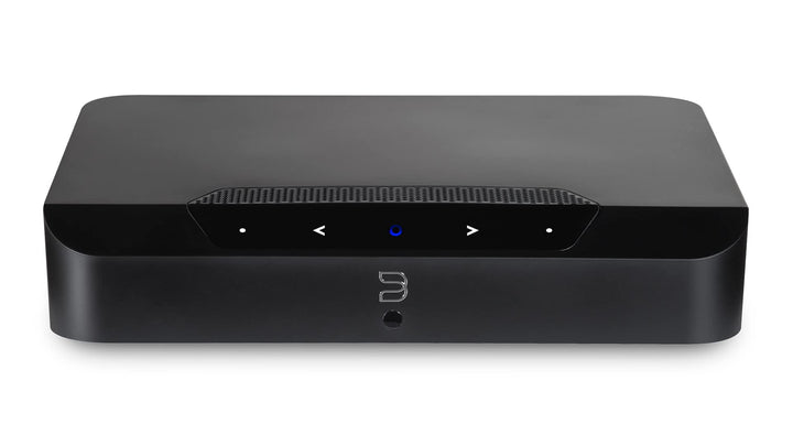 Bluesound Powernode Edge kompakter kabelloser hochauflösender Multiroom Musik-Streamer - Schwarz Bla