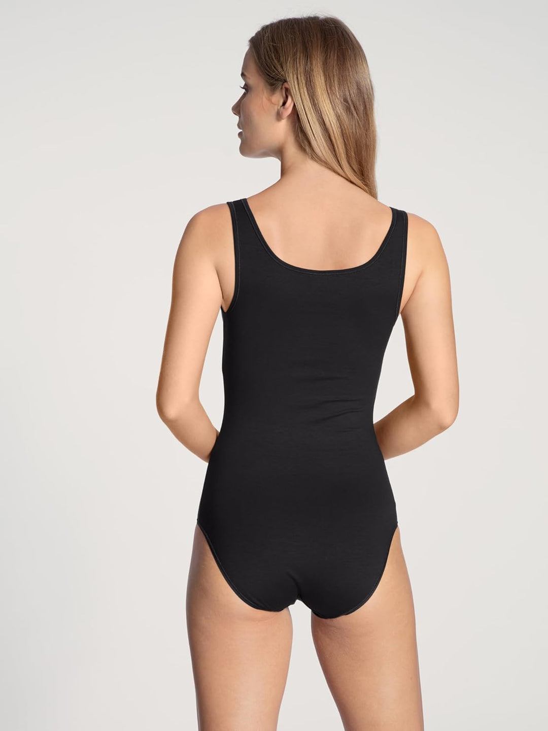 CALIDA Natural Comfort Body ohne Arm Damen, mit DREI Druckknöpfen zu öffnen Schwarz 36-38, Schwarz 3