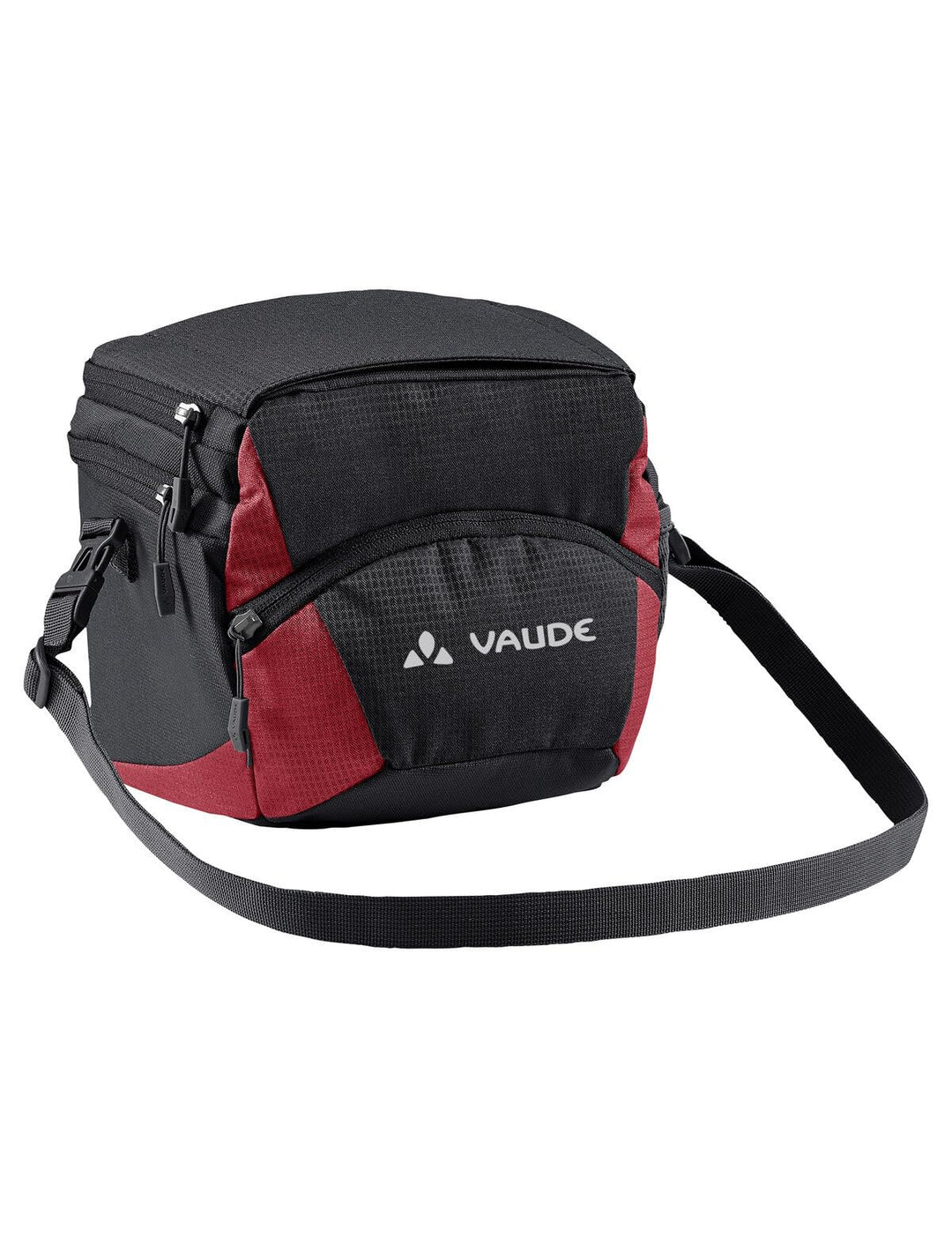 Vaude OnTour Box M (KLICKfix ready) Lenkertaschen Black/Carmine, Black/Carmine