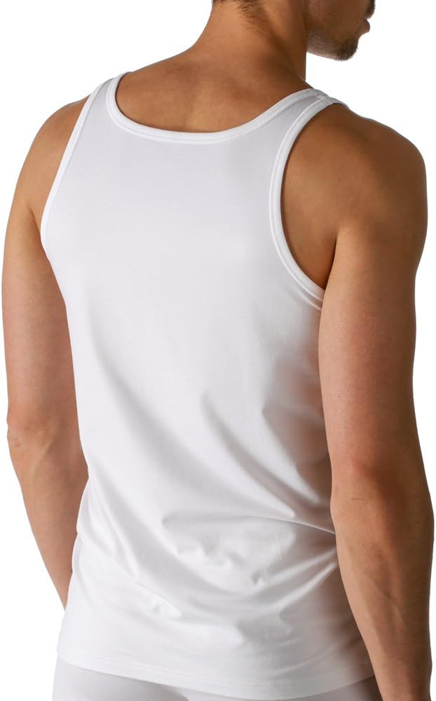 Mey 2er Pack Herren Tanktop – Grösse 7 – Weiss – Männer Tank Top - Coolmax-Fasern – Shirt Rundhals -