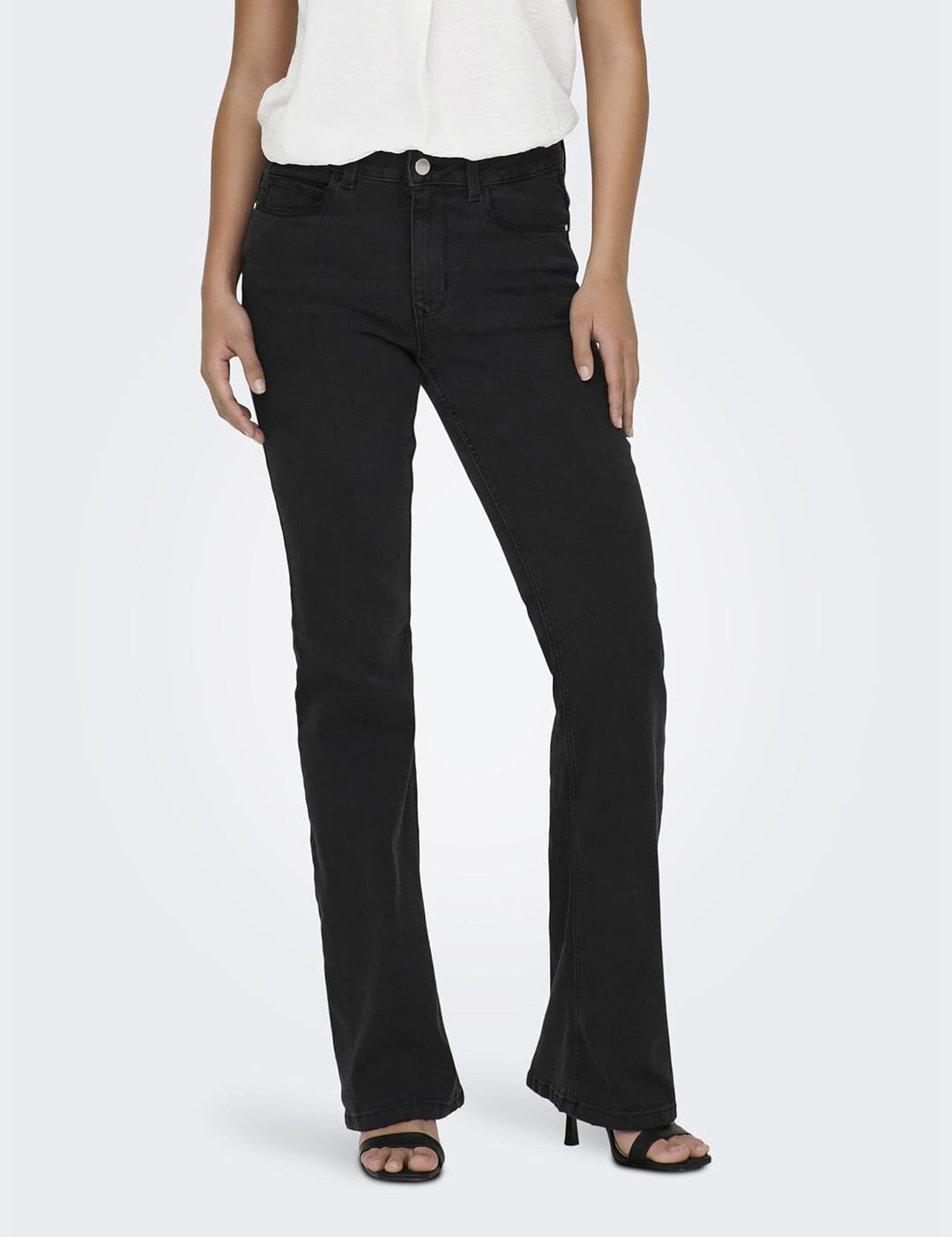 JdY Damen Jeans 25W / 32L Dark Grey Denim, 25W / 32L Dark Grey Denim