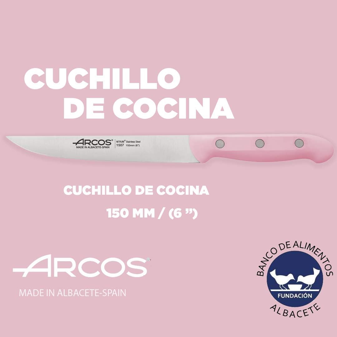 Arcos Küchenmesser-Set, Rosa, 3-teilig | Chefmesser zum Schälen von Gemüse | Limited Edition | Solid