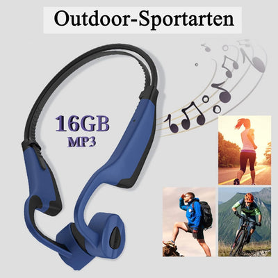 Bone Conduction Kopfhörer，Open Ear Sport Kopfhörer，IP8 wasserdichte Tauchen Zum Schwimmen Mit Mikrof