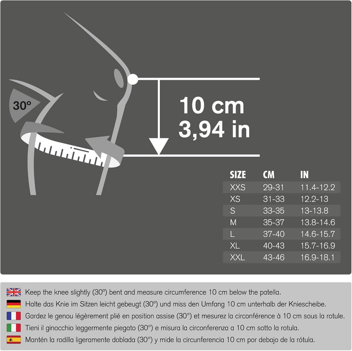 Rehband Kniebandage Kraftsport, Kniestütze für Cross Fit & schweres Training, Knee Sleeve aus 5 mm N