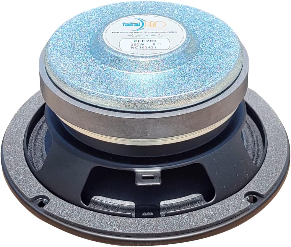 1 WOOFER FAITAL PRO 6FE200 6 FE 200 Lautsprecher 16,5 cm 165 mm 6,5" Durchmesser 130 watt rms und 26