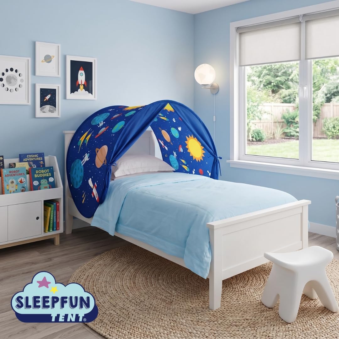 BEST DIRECT – STARLYF SleepFun Tent (Original TV): Pop-up-Bettzelt und Spielhaus für Kinder (Mädchen