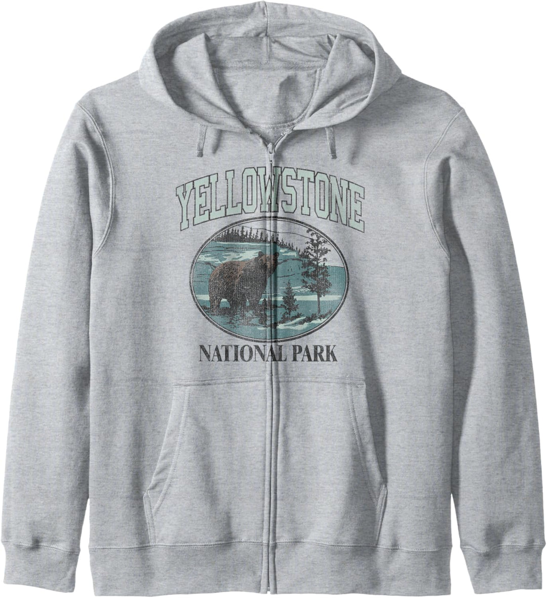 Yellowstone National Park Stream & Bear Kapuzenjacke