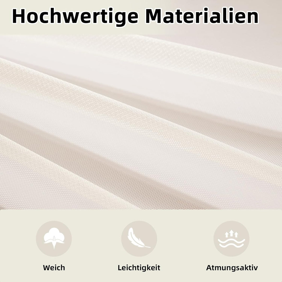 GFCC Hausbett Himmel Vorhänge 2er Set, Tüll Betthimmel Himmelbett für Hausbett Deko & Himmel für Kin