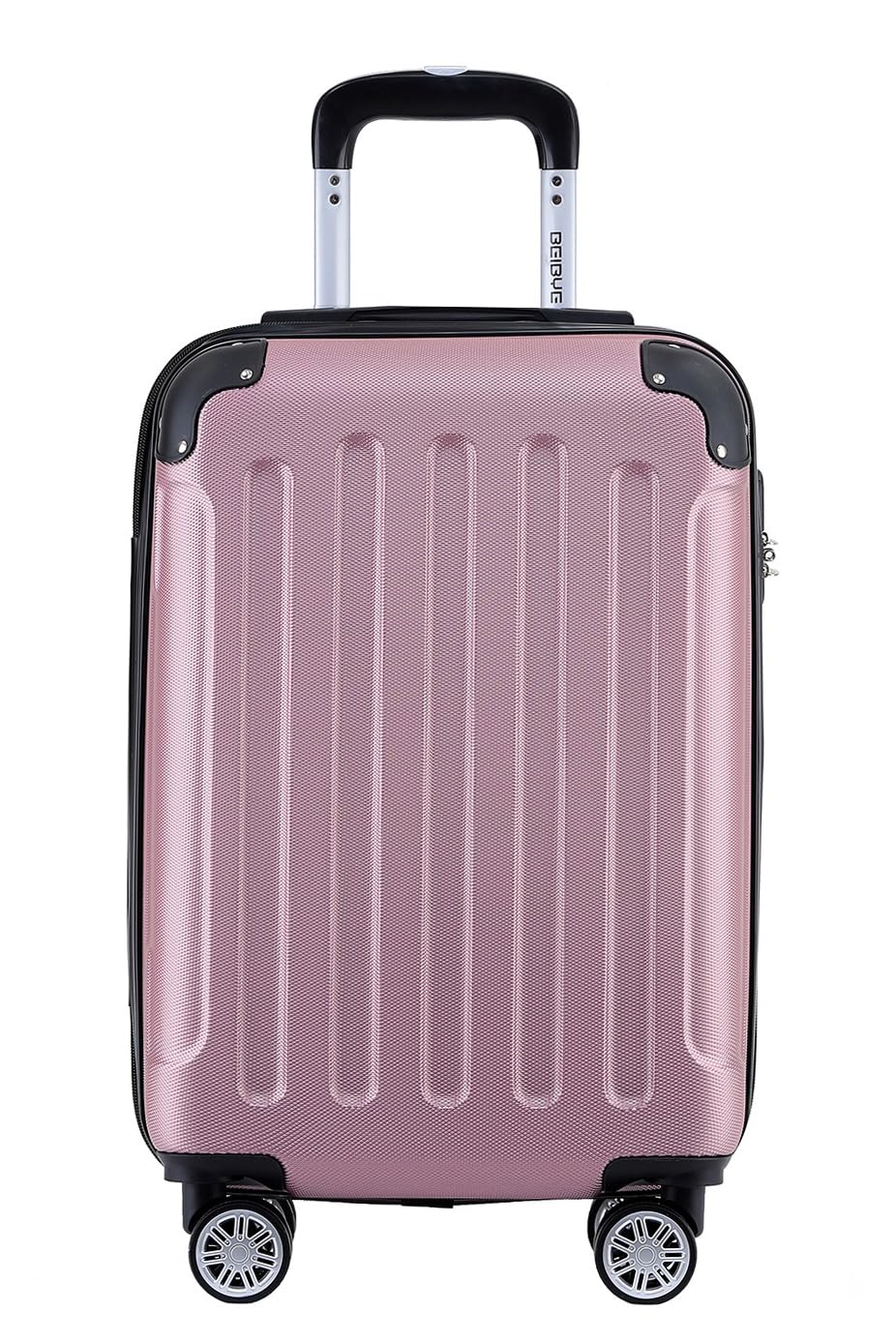 BEIBYE- Hartschalenkoffer Koffer Trolley Rollkoffer Reisekoffer Zahlenschloss 4 Zwilings-Rollen (Pri