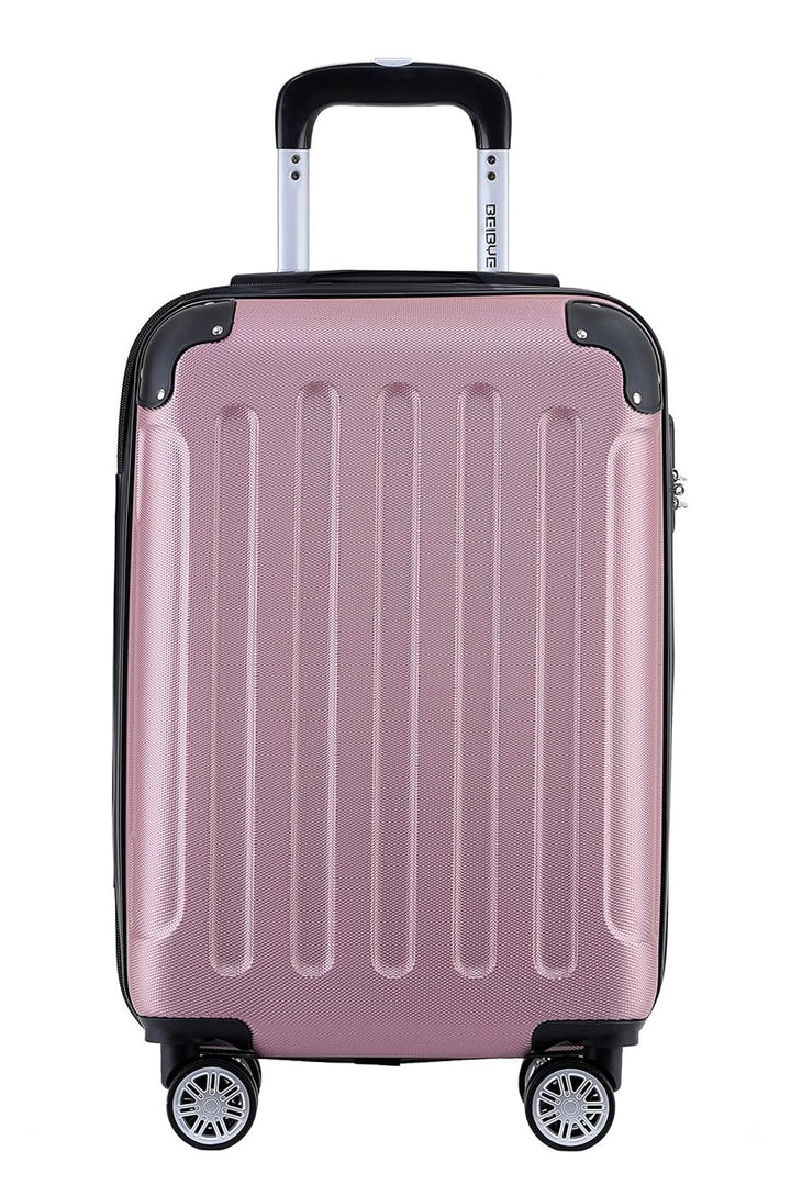 BEIBYE- Hartschalenkoffer Koffer Trolley Rollkoffer Reisekoffer Zahlenschloss 4 Zwilings-Rollen (Pri