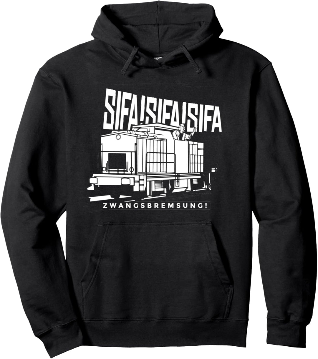 Lokführer Eisenbahn Sifa Zwangsbremsung Eisenbahner Pullover Hoodie