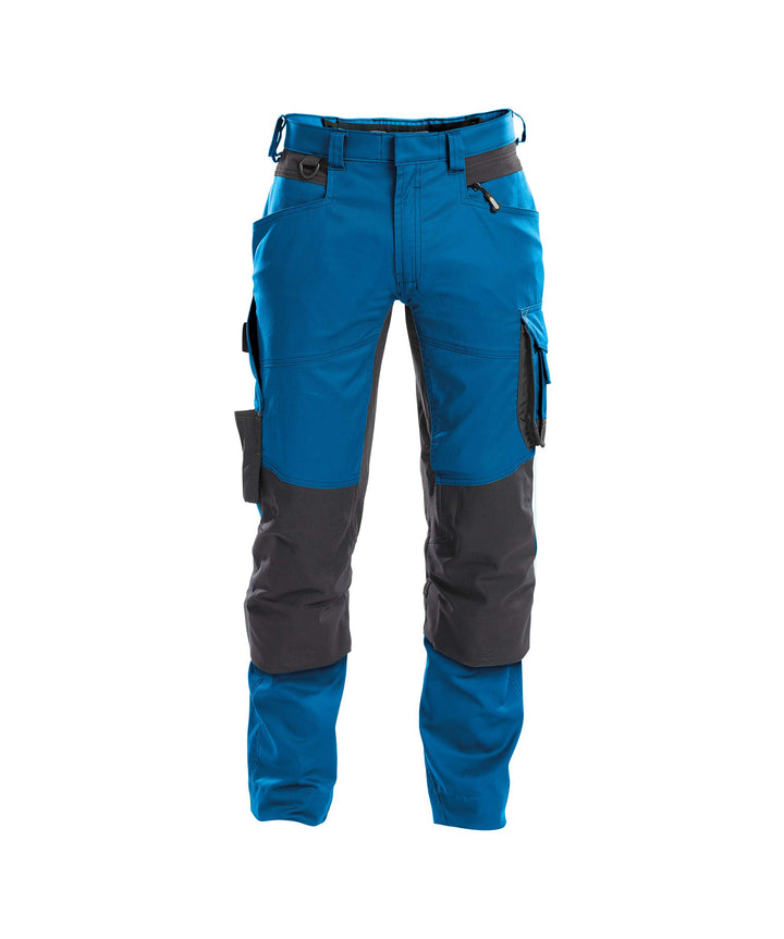 DASSY® Dynax Bundhose mit Stretch und Kniepolstertaschen DASSY D-FLEX PESCO 41 AZURBLAU/ANTHRAZITGRA
