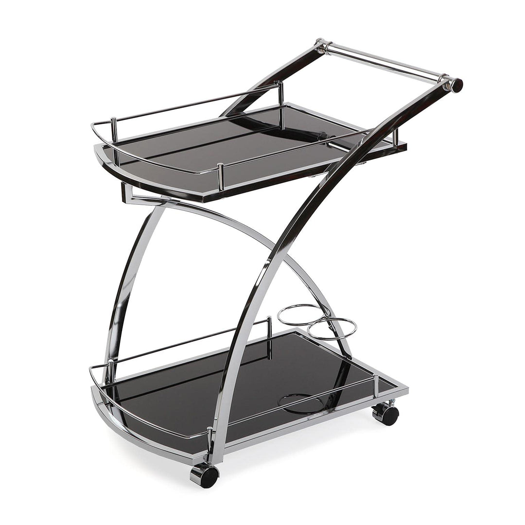 Versa Driana Wagen für Küche, Wohnzimmer oder Esszimmer, moderne Servierwagen, Massnahmen (H x L x B