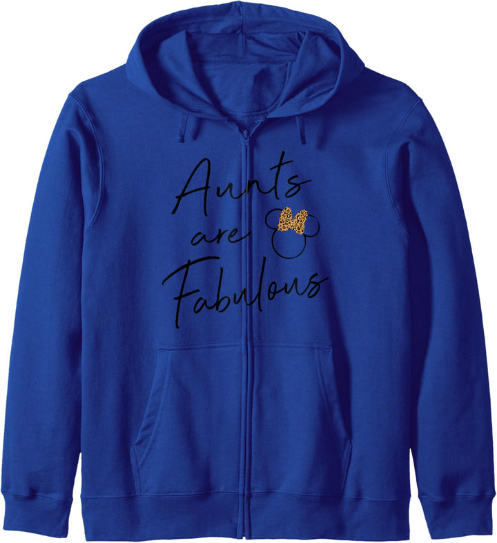 Disney Minnie Mouse Aunts Are Fabulous Cheetah Print Bow Kapuzenjacke