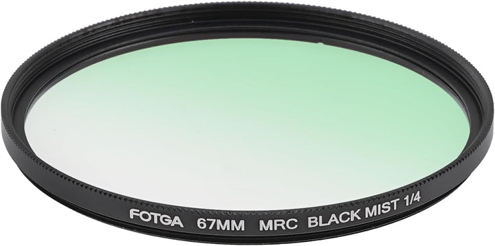 FOTGA Filter 67mm Black Promist 1/4, Schwarz-Diffusionsfilter Effektfilter aus Optisches Glas mit Ei