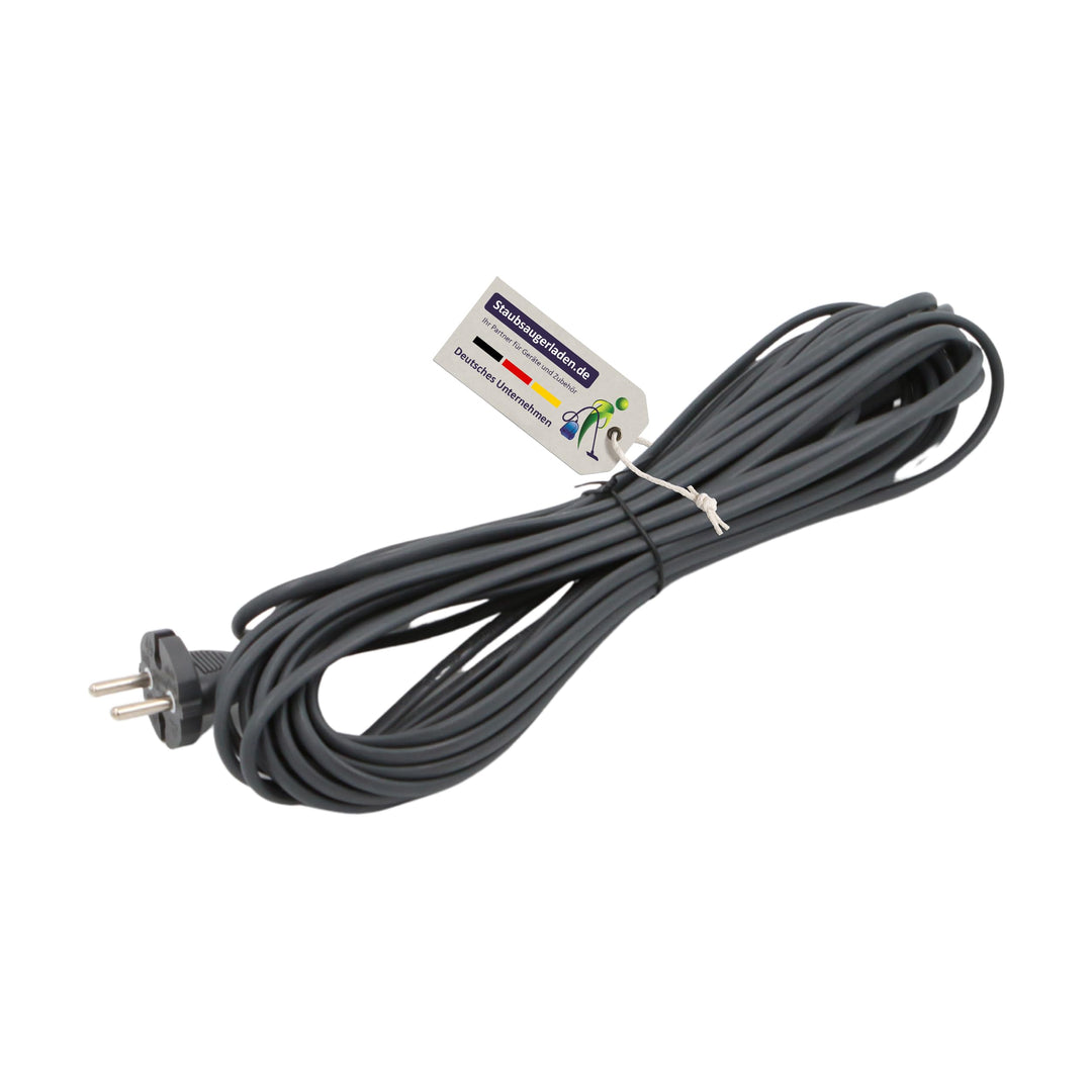 Kabel Stromkabel für Vorwerk Kobold 150 Staubsauger passend Länge 10m Dunkelgrau Für Vk150, Für Vk15
