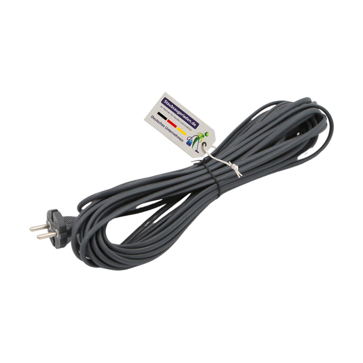 Kabel Stromkabel für Vorwerk Kobold 150 Staubsauger passend Länge 10m Dunkelgrau Für Vk150, Für Vk15