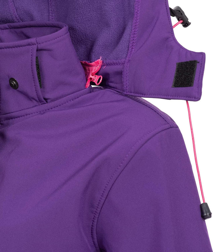 Rock Creek Damen Softshell Jacke Mantel Outdoor-Mantel D-423 XS Violett, XS Violett